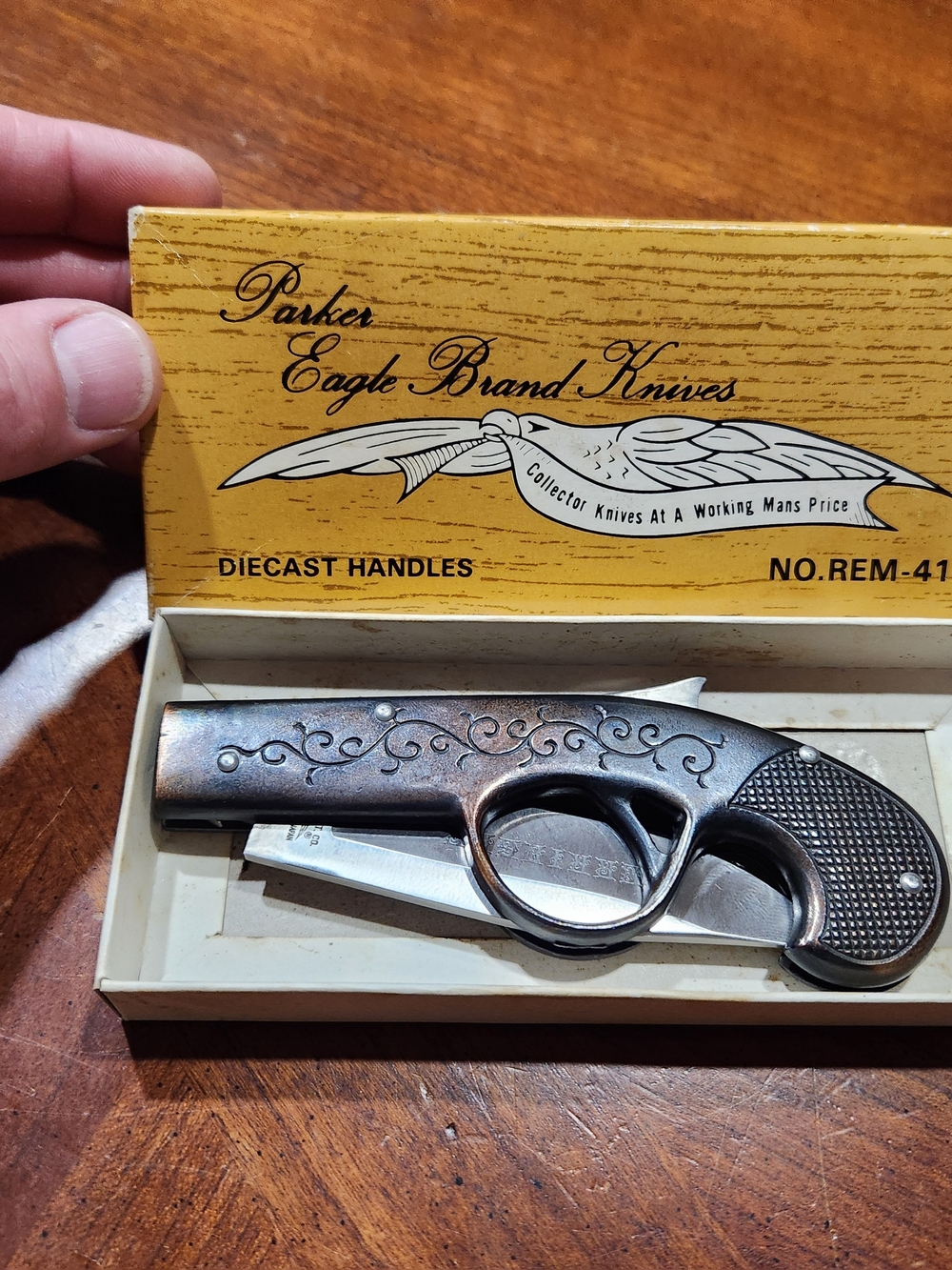 Parker Eagle Antique Derringer  knife gun with original box